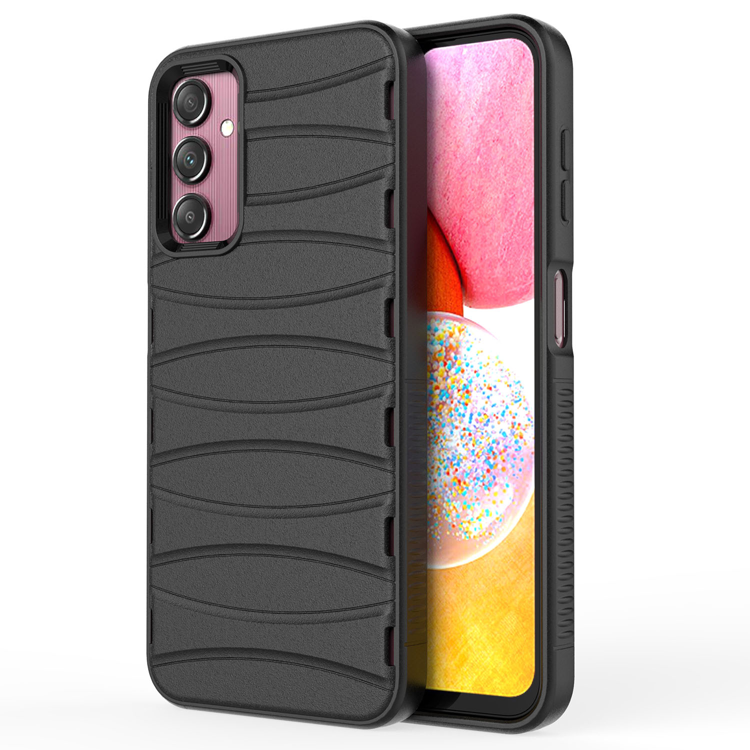 

Biberkas Für Samsung Galaxy A14 5G / A14 4G Tpu-telefonkoffer Anti-kratzer-wärme-dissipation Telefonabdeckung - Schwarz, Galaxy A14 5G