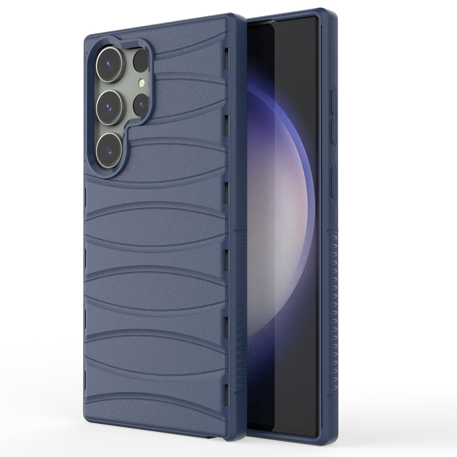 

Bibercas Stoßdämpfer Hülle Für Samsung Galaxy S23 Ultra-wärme-dissipation Telefonschale Anti-Drop Tpu-rückzugabdeckung - Blau, Galaxy S23 Ultra