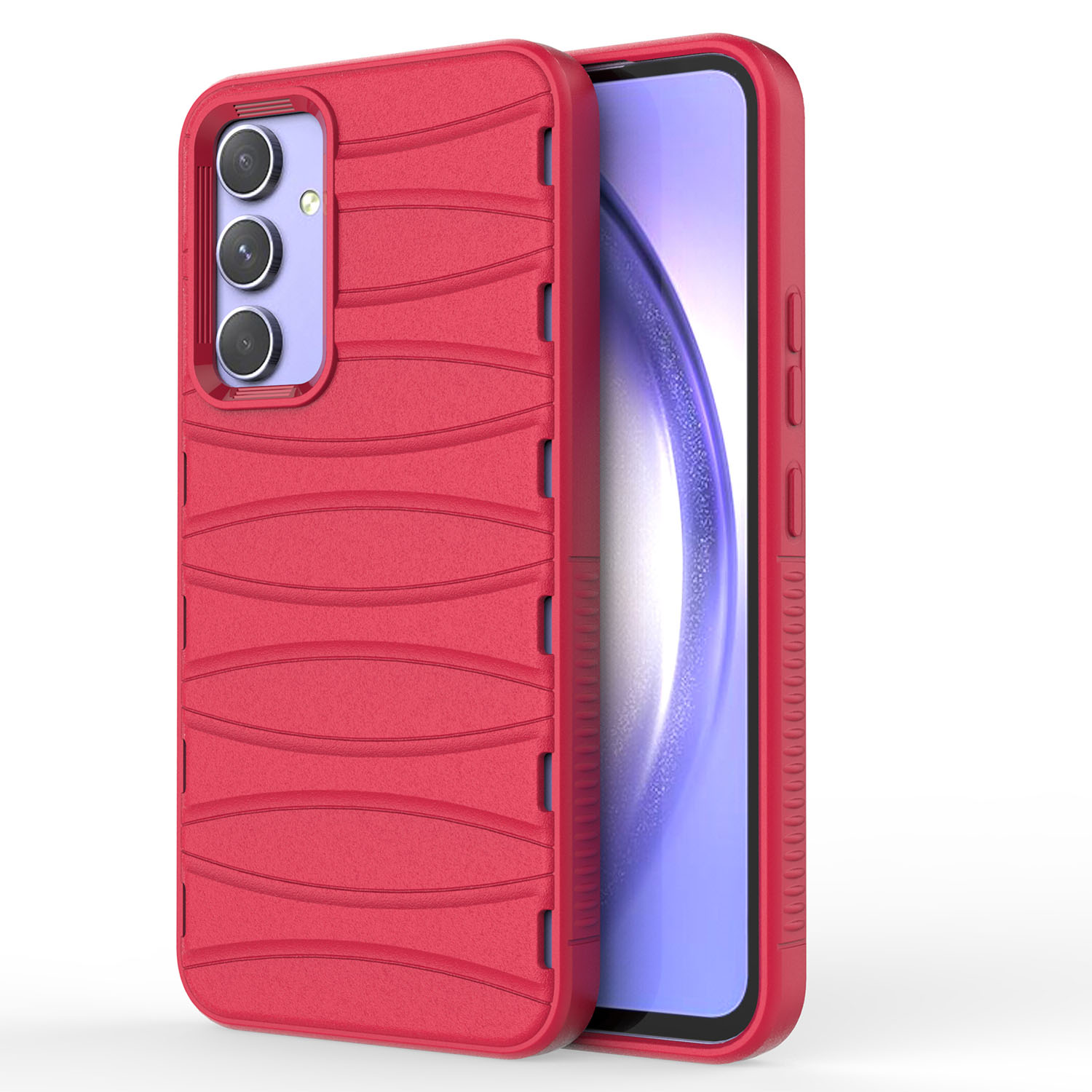

Bibercas Stoßdämpfer Hülle Für Samsung Galaxy A54 5G Anti-kratzer-wärme-ableitungen Tpu-telefonabdeckung - Rot, Galaxy A54 5G