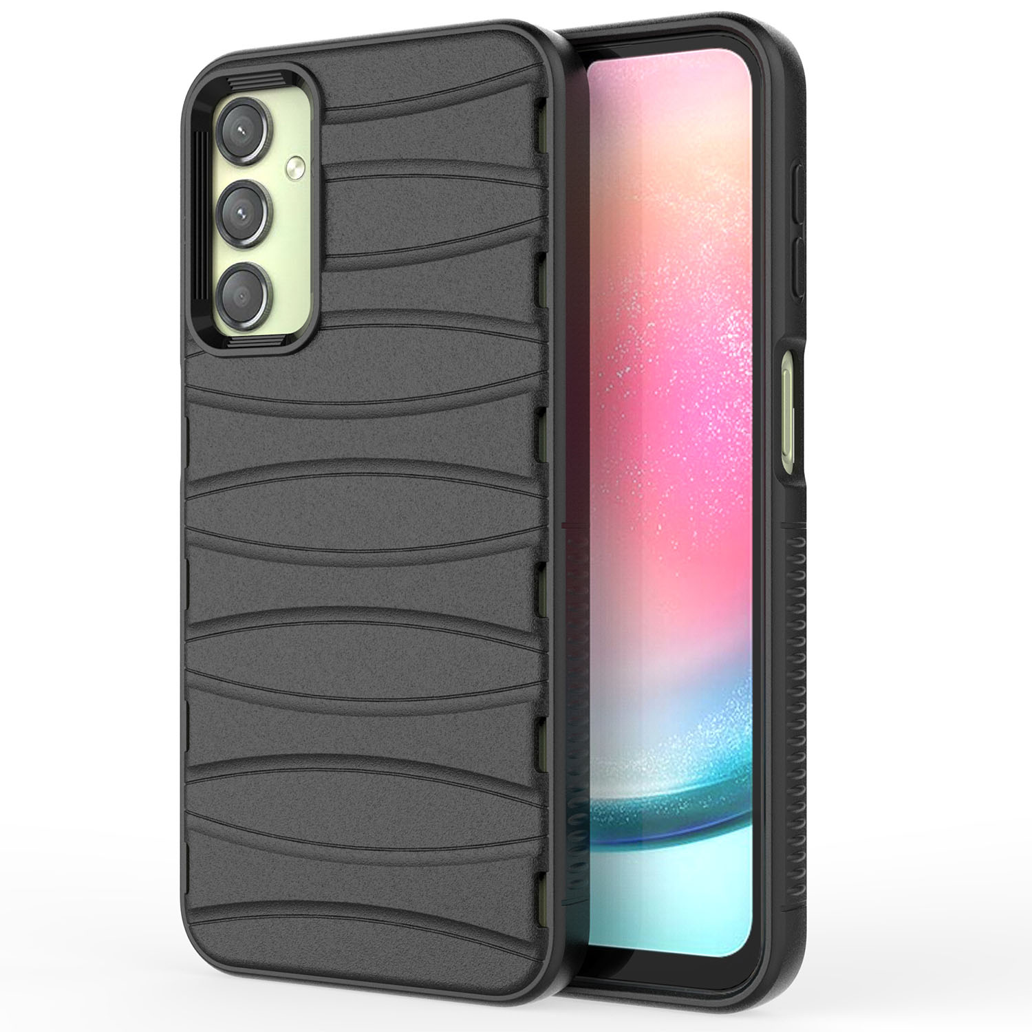 

Bibercas Anti-drop-telefonkoffer Für Samsung Galaxy A24 5G / A24 4G Wärmedissipation TPU -telefonschale - Schwarz, Galaxy A24 5G