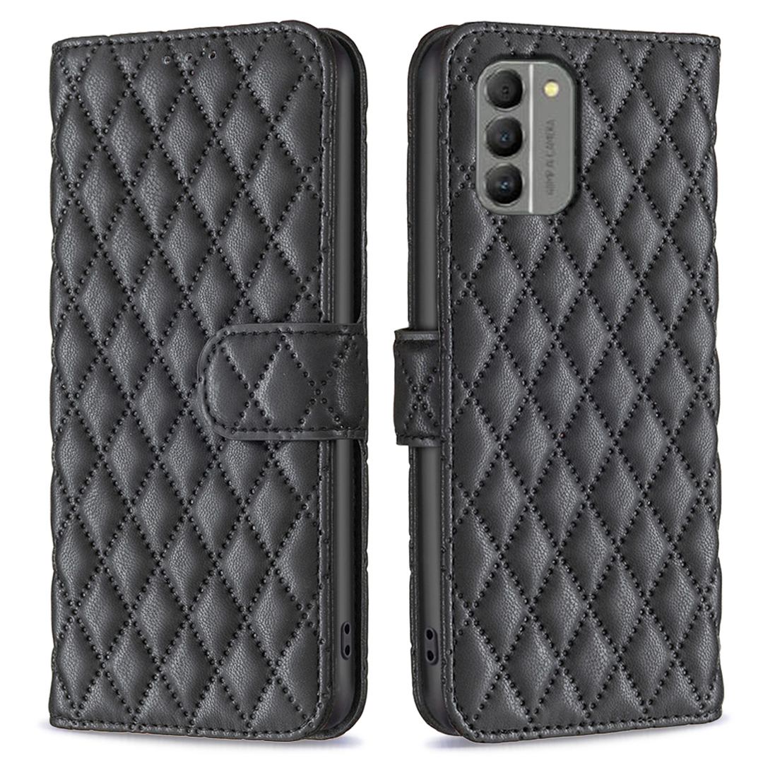 

Binfen Color BF Style-14 Für Nokia G310 Brieftaschenabdeckung Shell Geprägtes Stand PU Leder Telefon Hülle - Schwarz, Nokia G310
