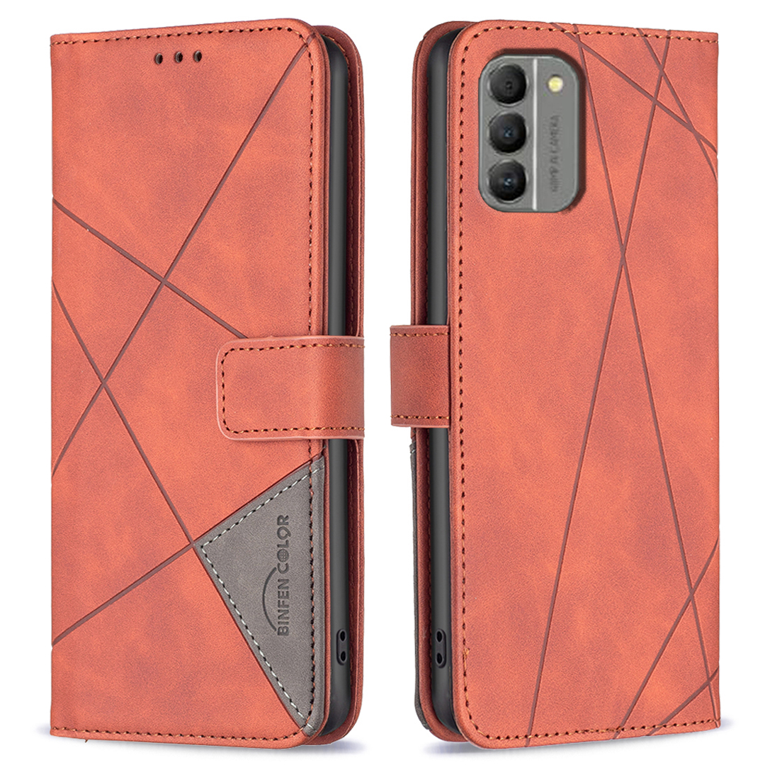 

Binfen Farbe BF05 Für Nokia G310 Lederabdeckung Phone Hülle Gedruckte Muster Brieftasche Shell - Braun, Nokia G310