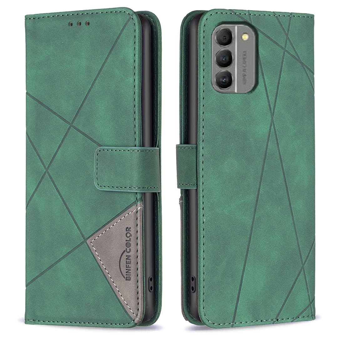 

Binfen Farbe BF05 Für Nokia G310 Lederabdeckung Phone Hülle Gedruckte Muster Brieftasche Shell - Grün, Nokia G310