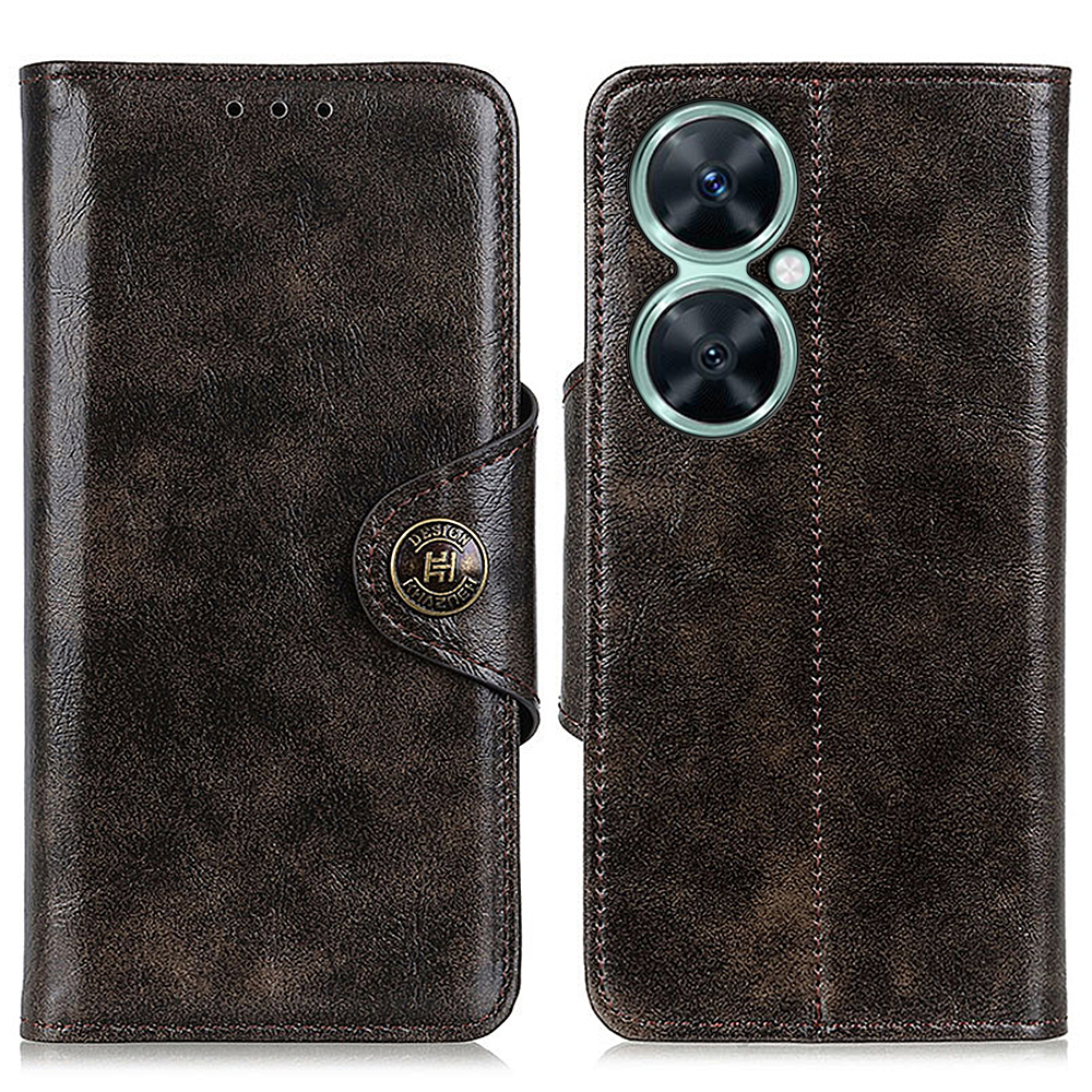 

Khazhen Für Huawei Nova 11i / Genießen Sie 60 Pro / Maimang 20 PU Leather Hülle Telefon Brieftaschenabdeckung - Kaffee, Huawei Nova 11i