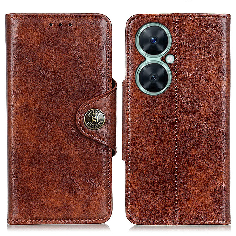 

Khazhen Für Huawei Nova 11i / Genießen Sie 60 Pro / Maimang 20 PU Leather Hülle Telefon Brieftaschenabdeckung - Braun, Huawei Nova 11i