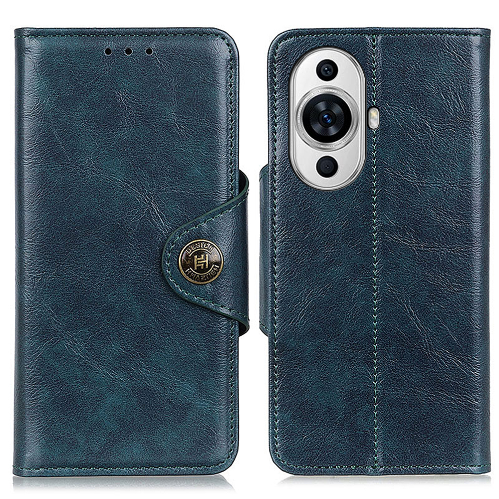 

Khazhen Für Huawei Nova 11 PU Leder Folio Cover Ständer Magnetische Verschluss Brieftasche Telefonhülle - Blau, Huawei nova 11