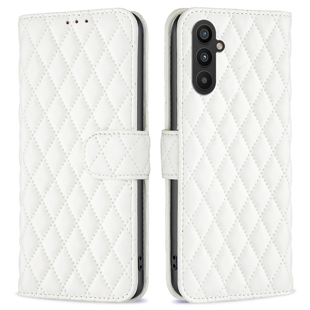 

Binfen Color BF Style-14 Für Samsung Galaxy A25 5G Smartphone Cover Wallet Shell Geprinktes Ständer Leder Telefon Hülle - Weiss, Galaxy A25 5G