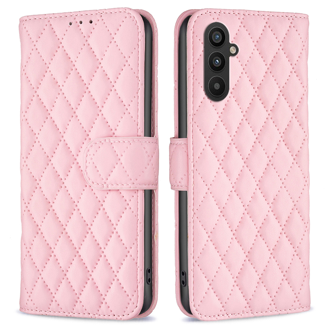 

Binfen Color BF Style-14 Für Samsung Galaxy A25 5G Smartphone Cover Wallet Shell Geprinktes Ständer Leder Telefon Hülle - Rosa, Galaxy A25 5G