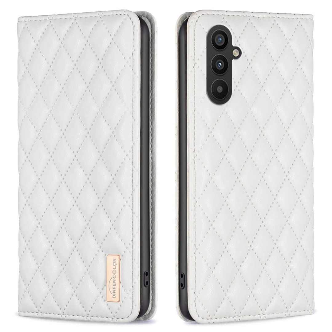 

Binfen Color BF Style-16 Für Samsung Galaxy A25 5G Anti-staub PU Leder Flip Ständer Cover Card Slot Telefonhülle - Weiss, Galaxy A25 5G