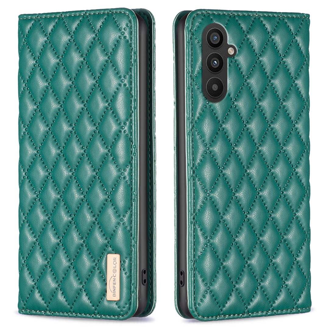 

Binfen Color BF Style-16 Für Samsung Galaxy A25 5G Anti-staub PU Leder Flip Ständer Cover Card Slot Telefonhülle - Grün, Galaxy A25 5G