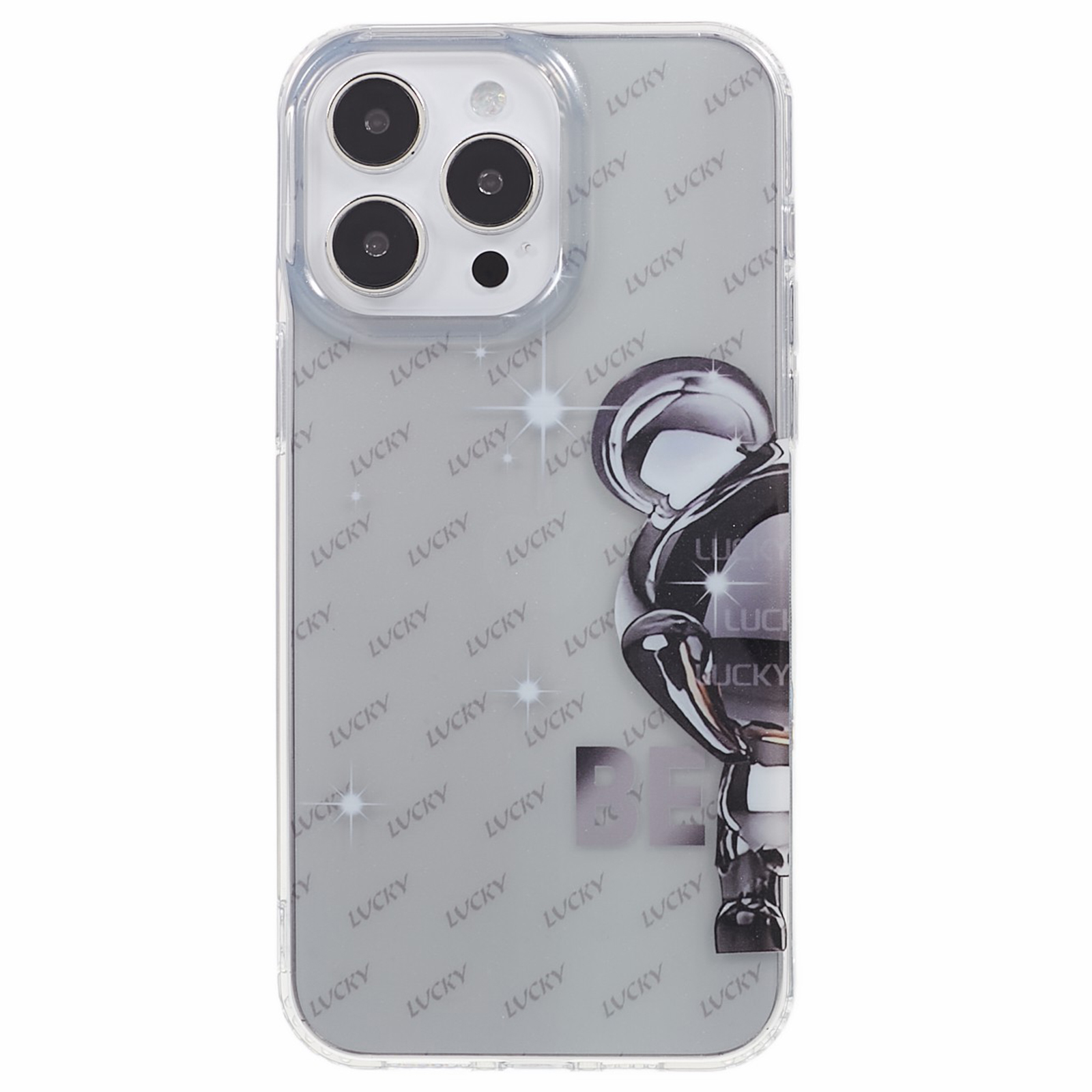 

Dier Color Halb Bear Series Schutzhülle Für Iphone 14 Pro Max, PC + TPU -muster Gedruckte Telefonabdeckung - Grau, iPhone 14 Pro Max