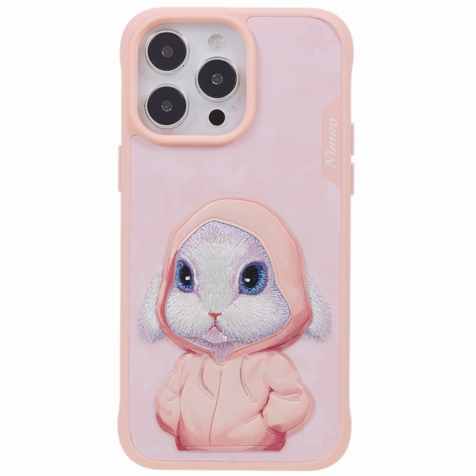 

Nimmy PC+TPU+PU Slim Hülle Für Iphone 14 Pro Sticked Cute Animal Muster Schutz Telefonabdeckung - Kaninchen, iPhone 14 Pro