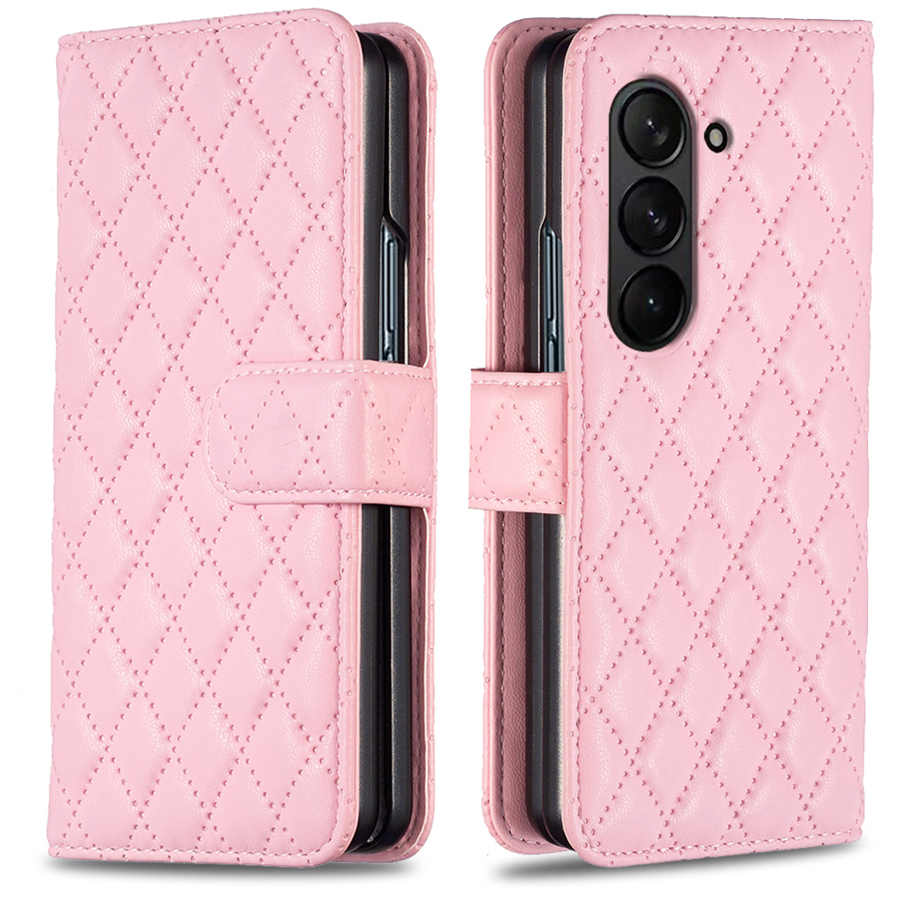 

Binfen Color Leder Hülle Für Samsung Galaxy Z Fold5 5G Gedruckter Telefonabdeckung Mit Stand Wallet - Rosa, Galaxy Z Fold5 5G