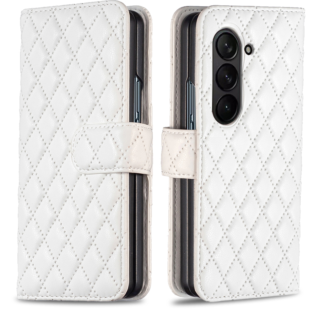 

Binfen Color Leder Hülle Für Samsung Galaxy Z Fold5 5G Gedruckter Telefonabdeckung Mit Stand Wallet - Weiss, Galaxy Z Fold5 5G