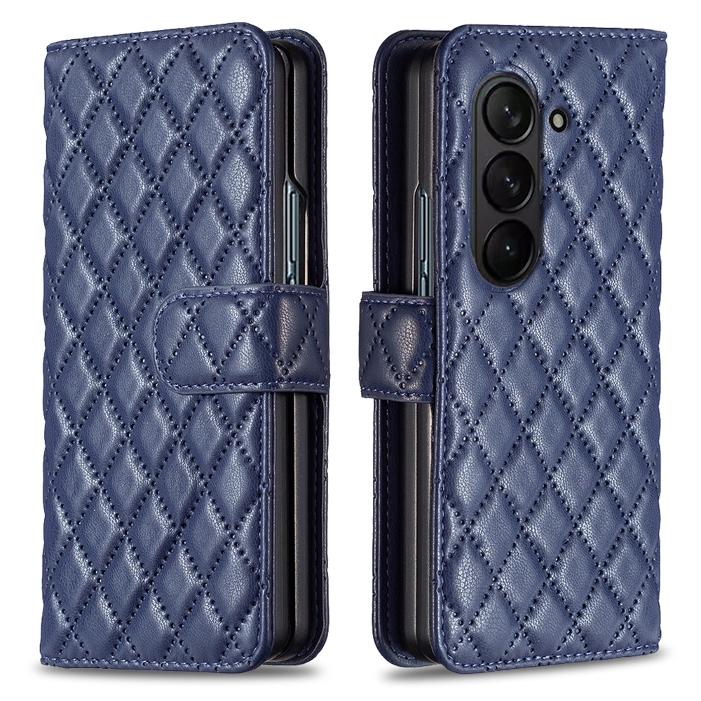 

Binfen Color Leder Hülle Für Samsung Galaxy Z Fold5 5G Gedruckter Telefonabdeckung Mit Stand Wallet - Blau, Galaxy Z Fold5 5G