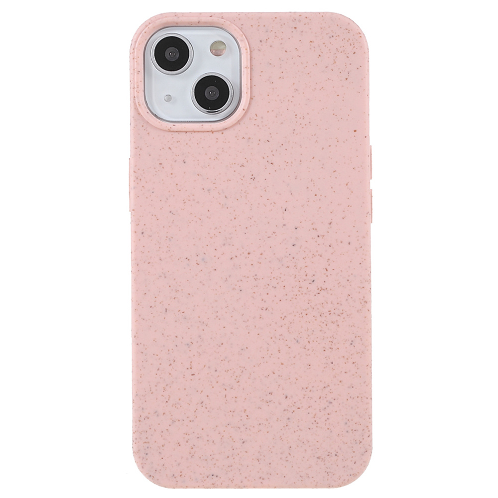 

Für Das Iphone 15 Starry Sky Series Matt Biologicable Case Wheat Stroh+tpu Hybrid Telefonabdeckung - Rosa, iPhone 15