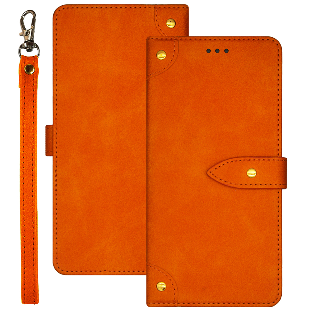 

IDEWEI Für Nokia XR21 PU Lederständer Hülle Drop-proof-telefonabdeckung Mit Kartensteckplätzen - Orange, Nokia XR21