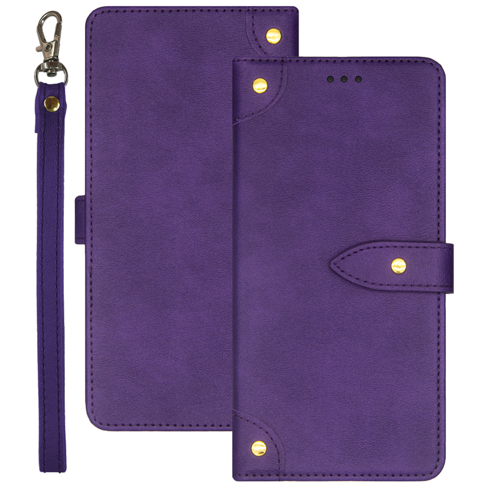

IDEWEI PU Leder Flip Cover Für Asus Zenfone 10 5G Schutzhülle Drop-proof-karten-slots Telefonschale - Lila, Asus Zenfone 10 5G