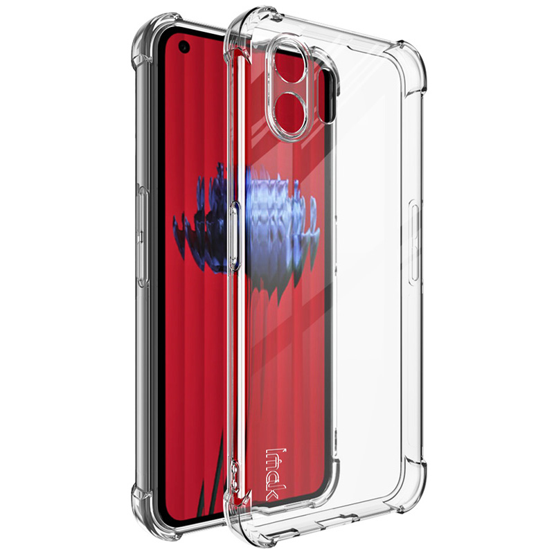 

IMAK Für Nichts Telefon (2) Transparent Telefonhülle Vier Ecke Anti-drop-weiche Tpu-rückzugabdeckung - Transparent, Nothing Phone (2)
