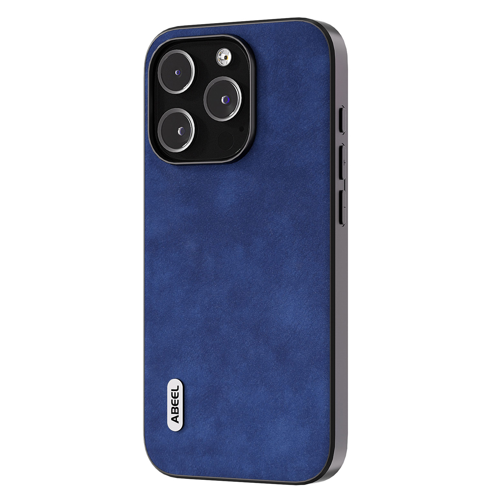 

ABEEL -telefonhülle Für Iphone 15 Pro Max Strukturierte PU -leder -pc+tpu Herbst Proof Shell - Blau, iPhone 15 Pro Max