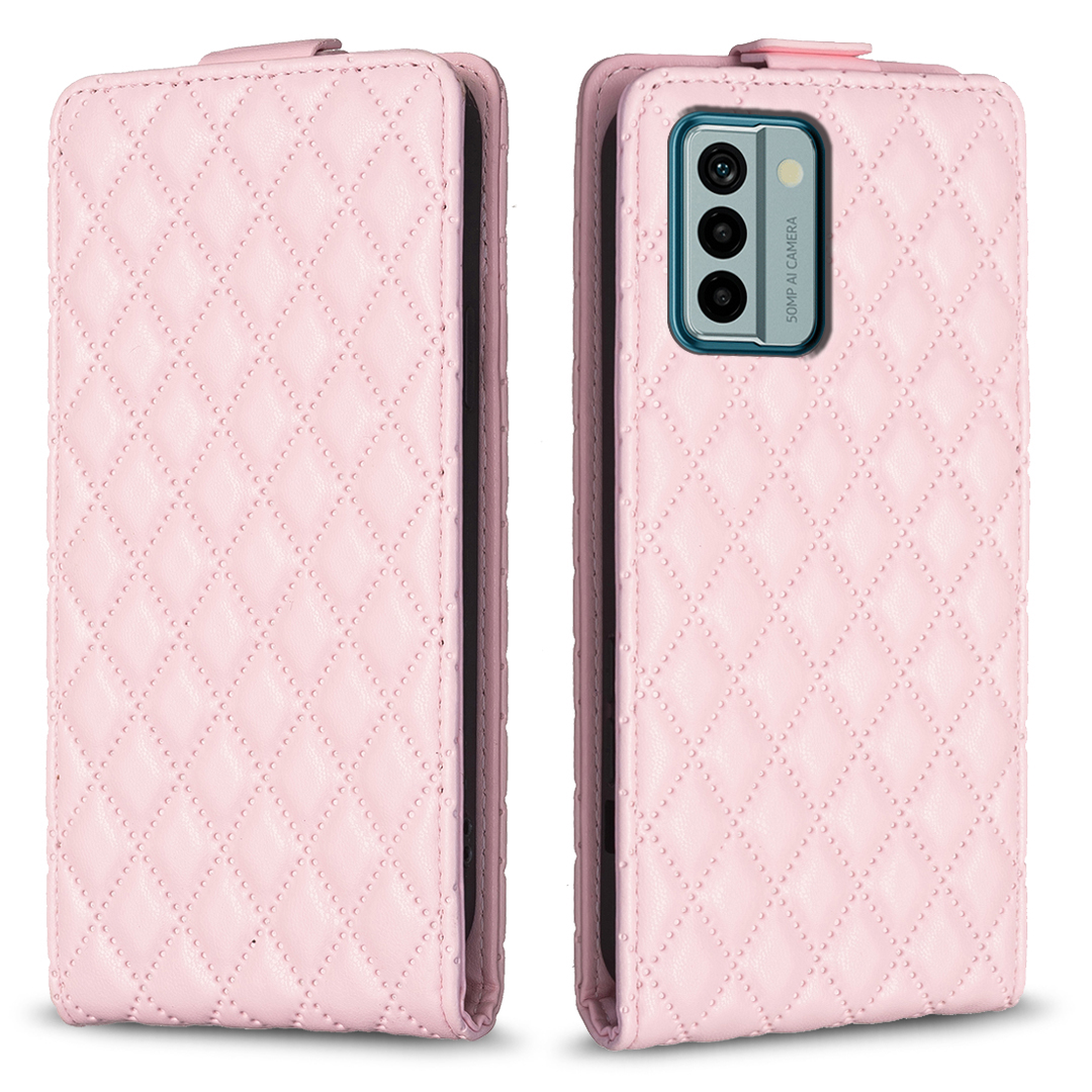 

BF30 Für Nokia G22 Vertikaler Flip Ständer Hülle Gedruckte Mobiltelefonkarten -slots Lederabdeckung - Rosa, Nokia G22
