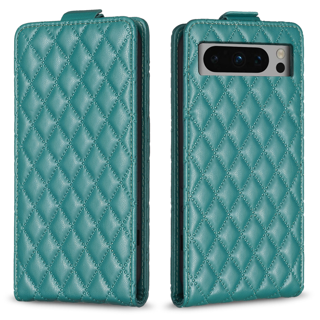 

BF30 Für Google Pixel 8 Pro Vertical Flip Schockdcover -cover -abdeckung Lederkartenhalter Telefon Hülle - Grün, Google Pixel 8 Pro