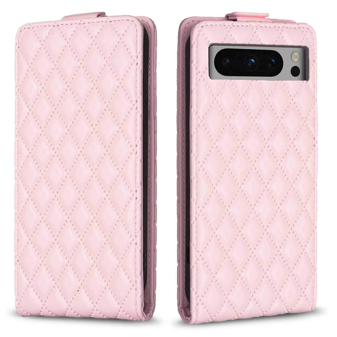

BF30 Für Google Pixel 8 Pro Vertical Flip Schockdcover -cover -abdeckung Lederkartenhalter Telefon Hülle - Rosa, Google Pixel 8 Pro