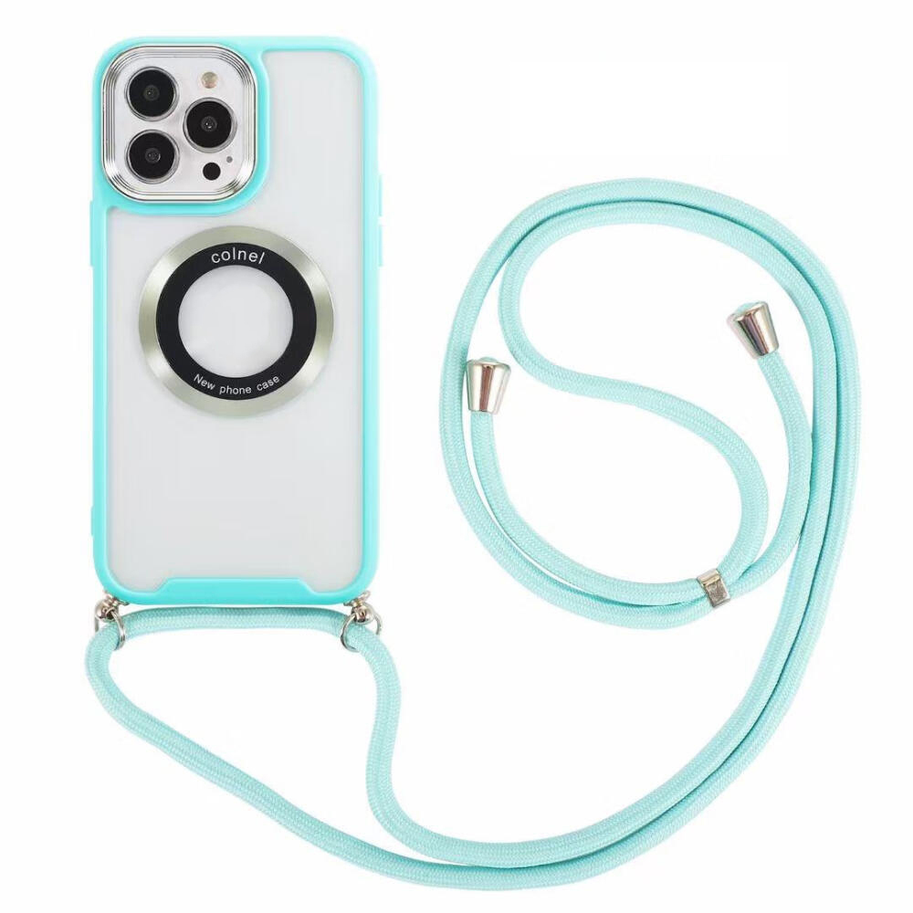 

Magnetische Telefonhülle Für Iphone 14 Pro PC + TPU -schutzabdeckung Mit Einstellbarem Seil - Grün, iPhone 14 Pro