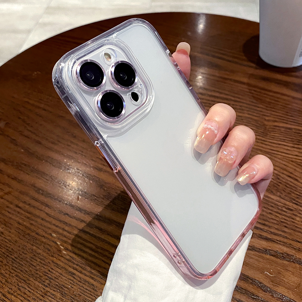 

Herbstschutzkoffer Für Iphone 14 Pro -gradienten Transparent TPU+PC -telefonabdeckung Mit Linsenfilm - Transparentes Rosa, iPhone 14 Pro