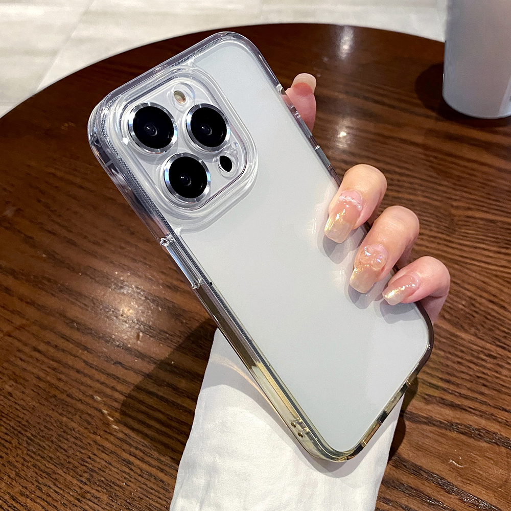 

Tradient Transparent Cover Für Iphone 14 Pro Max TPU+PC Telefon Zurück Mit Linsenfilm - Transparent Gelb, iPhone 14 Pro Max