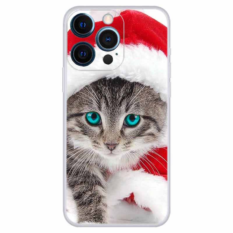 

Für Das Iphone 15 Pro Max Phone Haste Muster Drucken Soft Soft Soft Shockfort TPU TPU -abdeckung - Red Hat Cat, iPhone 15 Pro Max