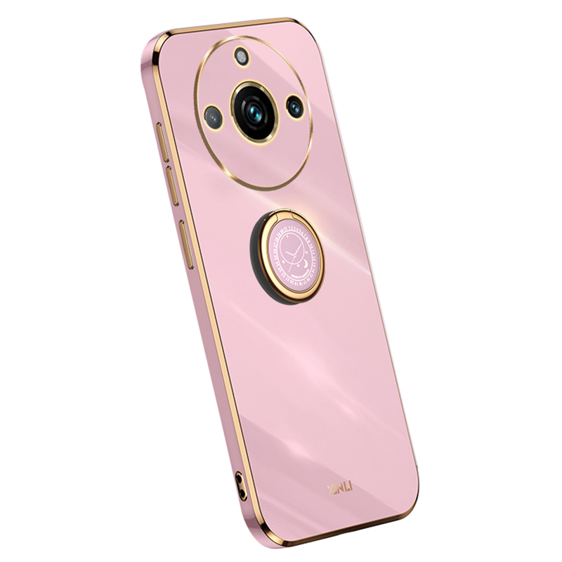 

Xinli Telefonkoffer Für Realme 11 Pro 5g / 11 Pro+ 5G Elektropliertes TPU -rückzug Mit Ringkickstand - Lila, Realme 11 Pro+ 5G