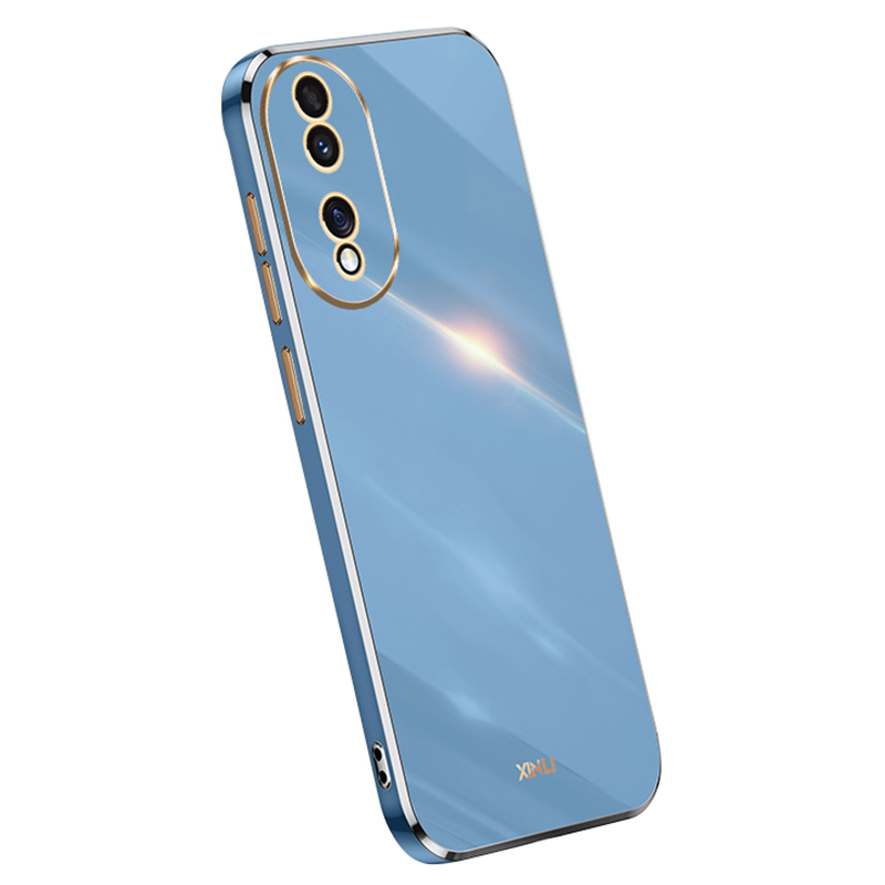 

Xinli Für Ehren 90 Schocksicheres Telefongehäuse Präzise Linsenausschnitt TPU Electroplated Deckung - Blau, Honor 90