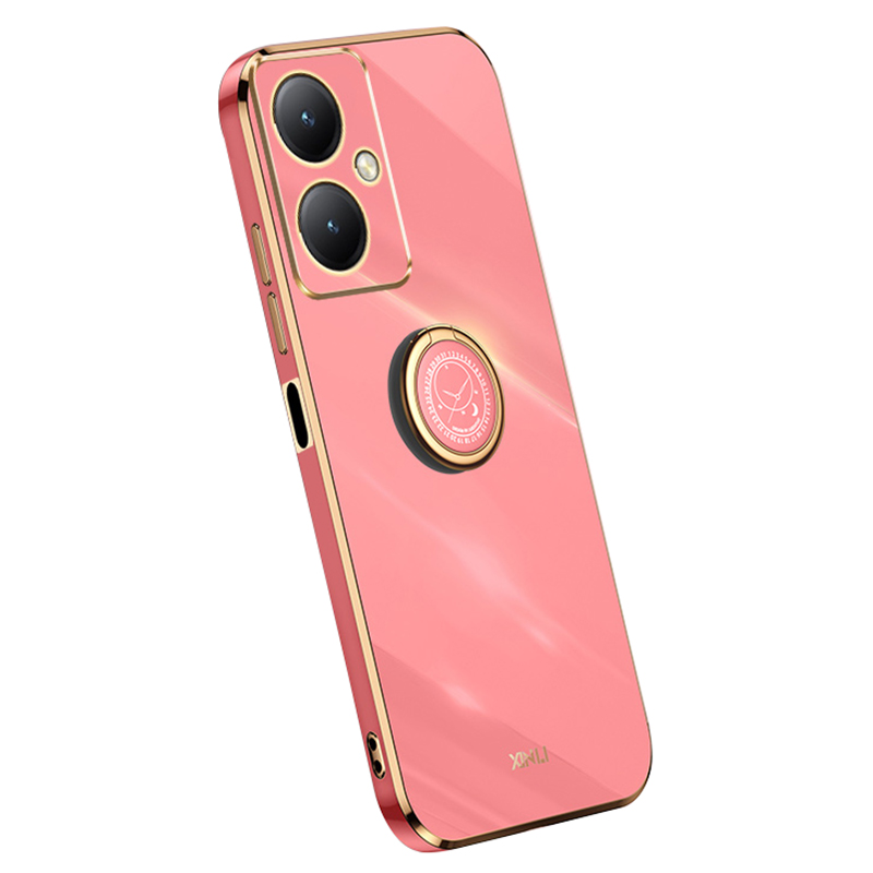 

Xinli Electroplated Tpu-telefonhülle Für Vivo Y35m+ 5g, Ring-kickstand Anti-kratzer-telefonabdeckung - Rot, vivo Y35m+ 5G