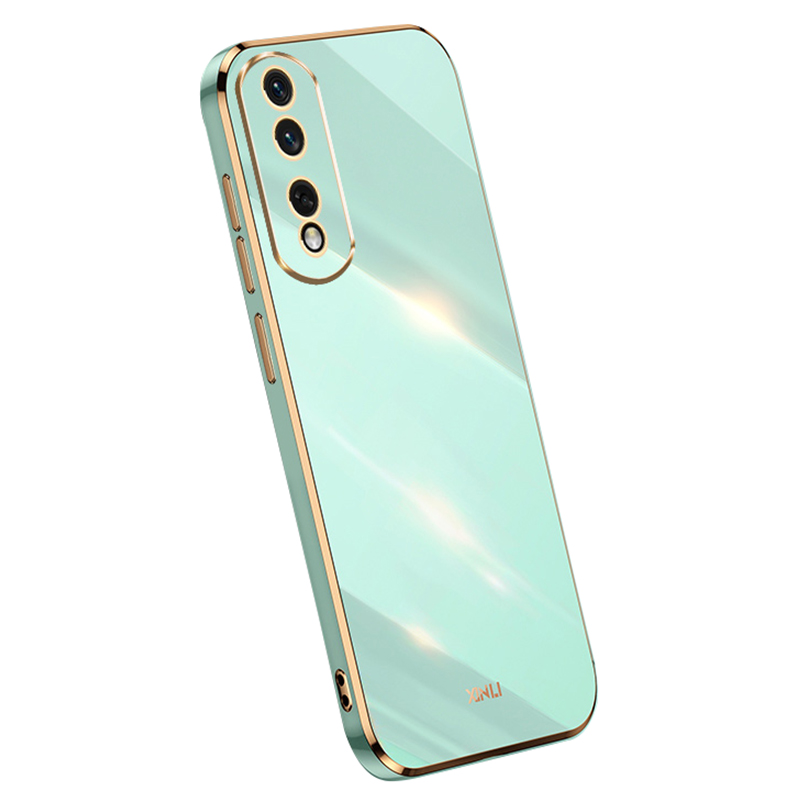 

Xinli Für Ehren 90 Pro Precise Objektivausschnitte Anti-fall-abdeckung Tpu-elektroplating-telefonhülle - Cyan, Honor 90 Pro