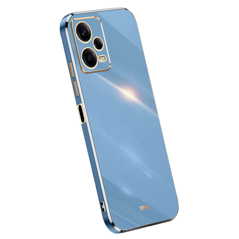 

Xinli Für Xiaomi Redmi Anmerkung 12 5G (global) Präzise Linsenausschnitte Anti-kratzer-telefonhülle Tpu-elektroplattenabdeckung - Blau, Xiaomi Redmi Note 12 5G (Global)