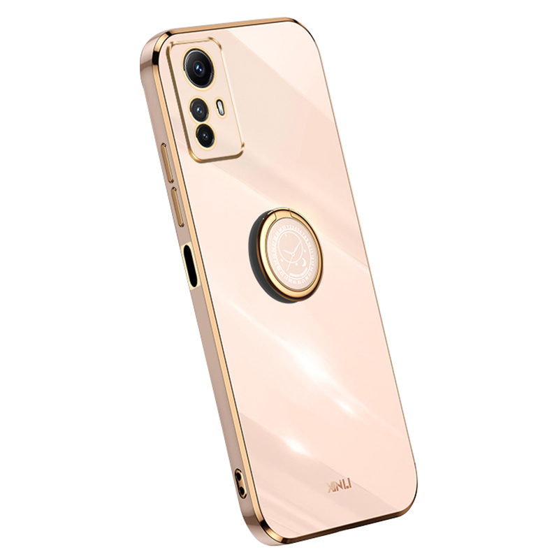 

Xinli Für Xiaomi Redmi Note 12S 4G Ring Kick -stand TPU -telefonabdeckung Elektroplattierte Telefonhülle - Rosa, Xiaomi Redmi Note 12S 4G