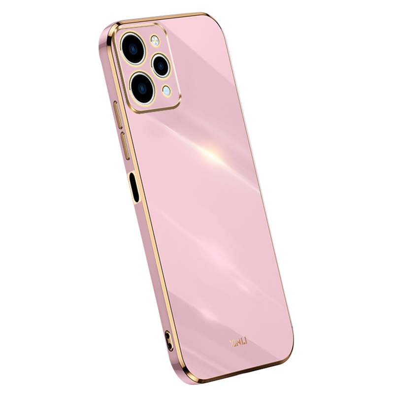 

Xinli Für Xiaomi Redmi 12 4G Elektroplattenkante Telefonabdeckung Soft TPU -schutzhülle - Lila, Xiaomi Redmi 12 4G