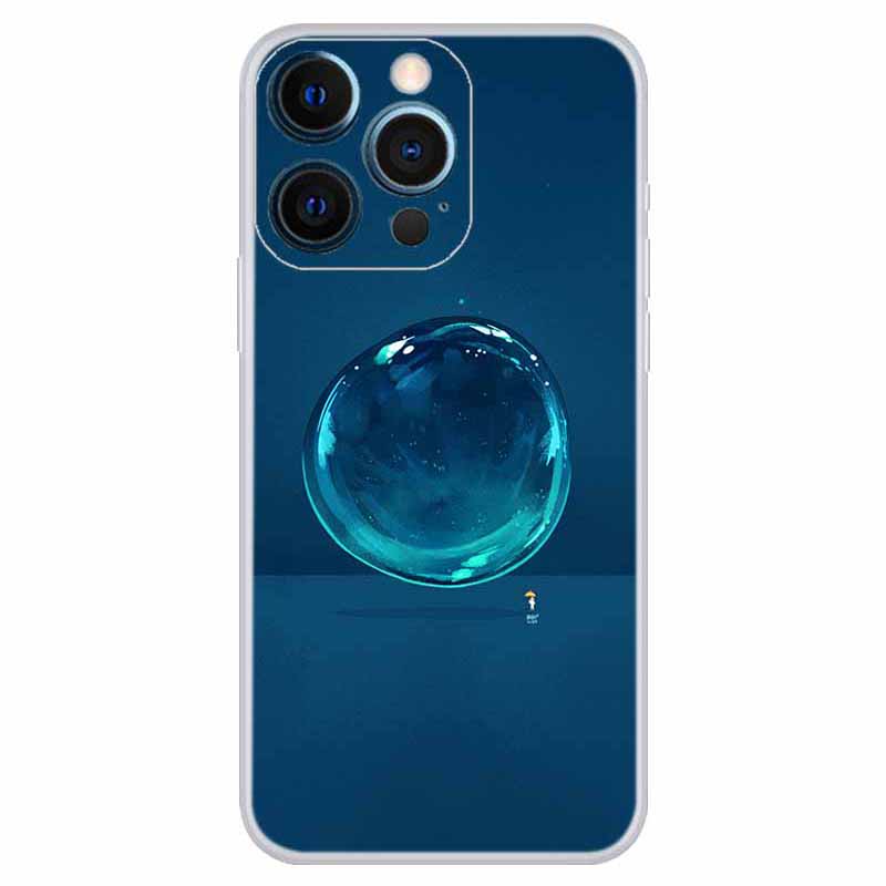 

Für Iphone 15 Pro Soft TPU Back Cover Gedrucktes Muster Design Telefonhülle - Wasser, iPhone 15 Pro