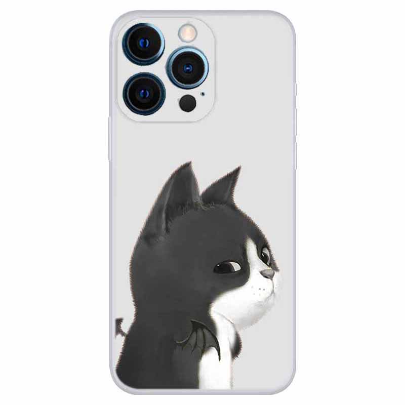 

Für Iphone 15 Pro Max Flexible TPU -telefonkoffer -muster Druck Schlanker Fit -deckung - Katze, iPhone 15 Pro Max