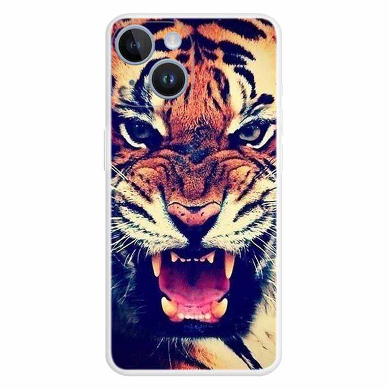 

Für Das Iphone 15 Plus TPU -telefonkoffer -muster Druckschutzschutzabdeckung - Tiger, iPhone 15 Plus