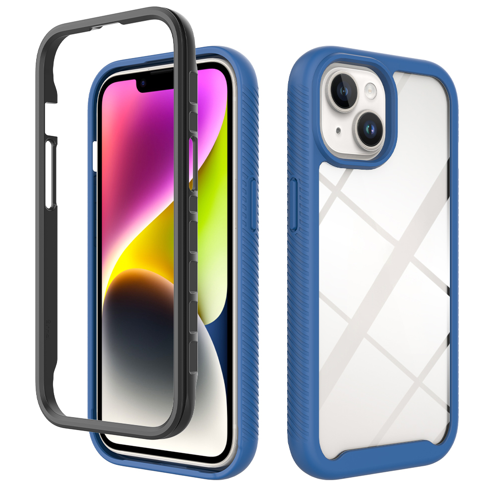 

Für Das Iphone 15 Schutzabdeckung Acryl+pc+tpu Schockdelie -telefonhülle - Dunkelblau, iPhone 15