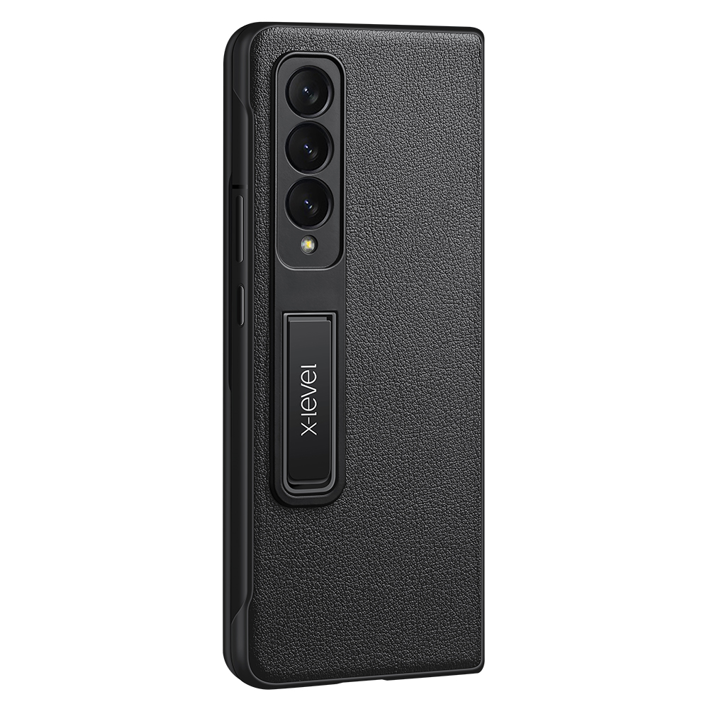 

X-level Für Samsung Galaxy Z Fold4 5G Magnetischer Kickstand Falthälfte Pu-leder-pc-abdeckung - Schwarz, Galaxy Z Fold4 5G