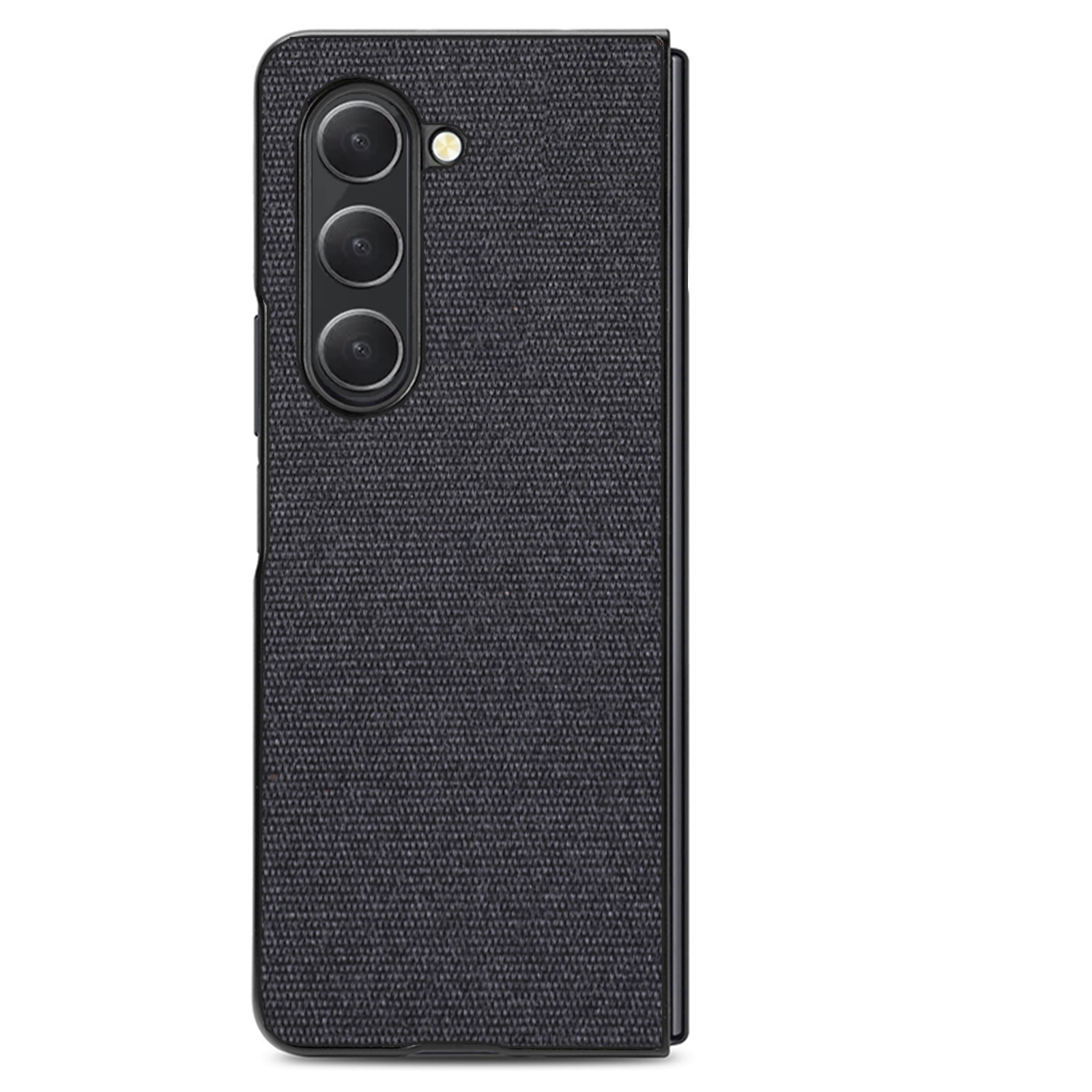

Sea Sand Textured Phone Hülle Für Samsung Galaxy Z Fold5 5g, PU Lederbeschichtete PC -stoßdaufabdeckung - Schwarz, Galaxy Z Fold5 5G