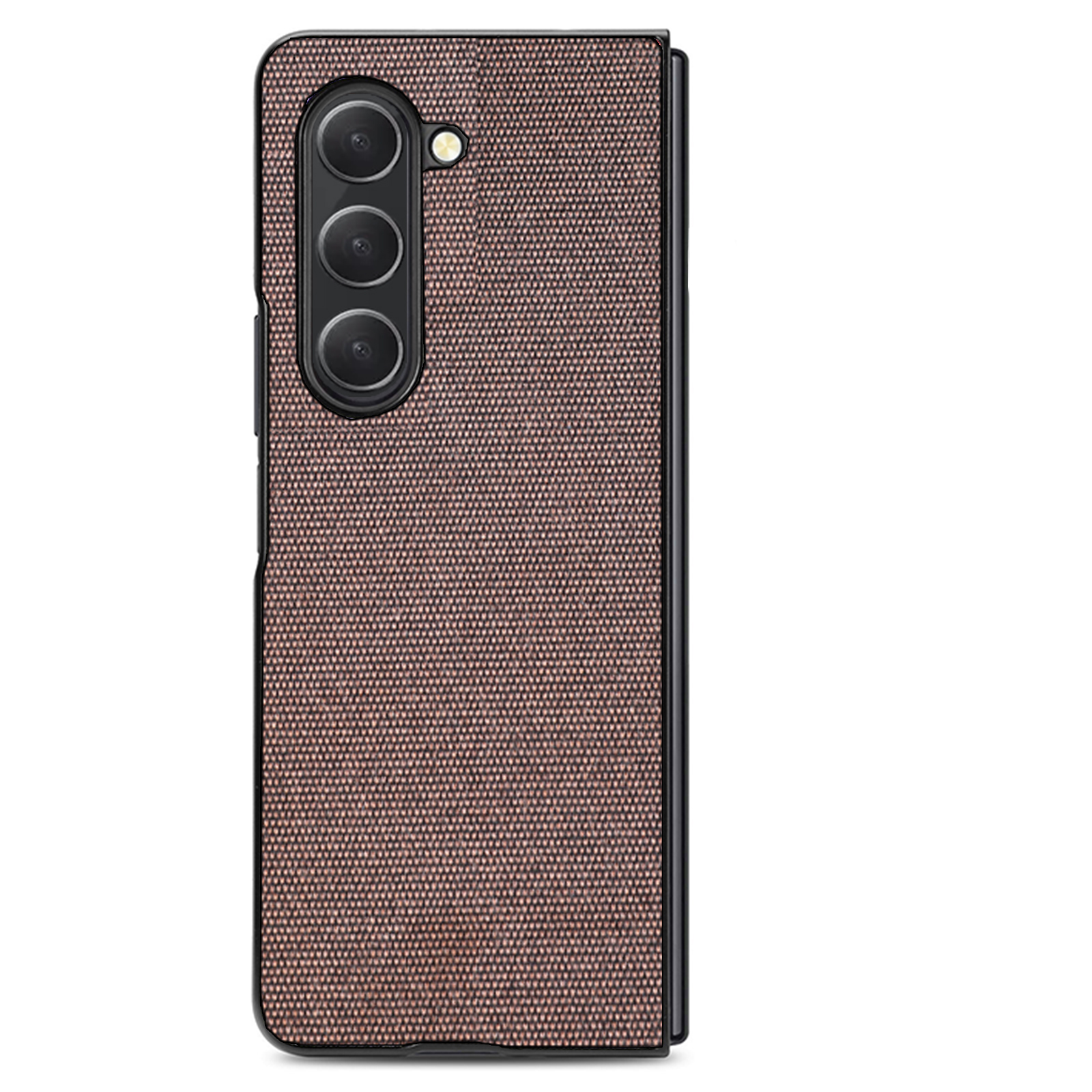 

Sea Sand Textured Phone Hülle Für Samsung Galaxy Z Fold5 5g, PU Lederbeschichtete PC -stoßdaufabdeckung - Braun, Galaxy Z Fold5 5G