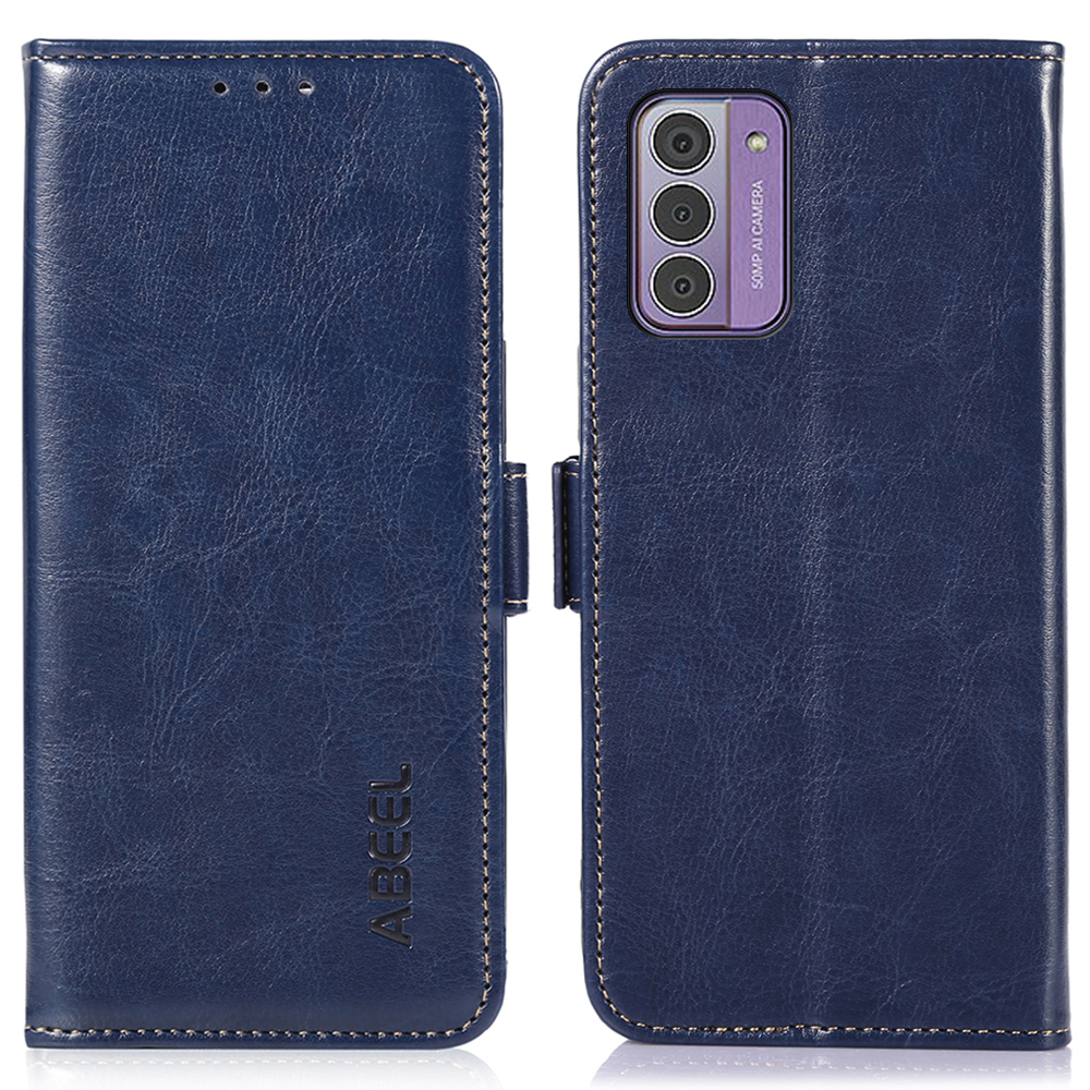 

ABEEL Für Nokia G42 Crazy Horse Texture Phone Hülle PU Leder Brieftasche Smartphone Cover - Blau, Nokia G42