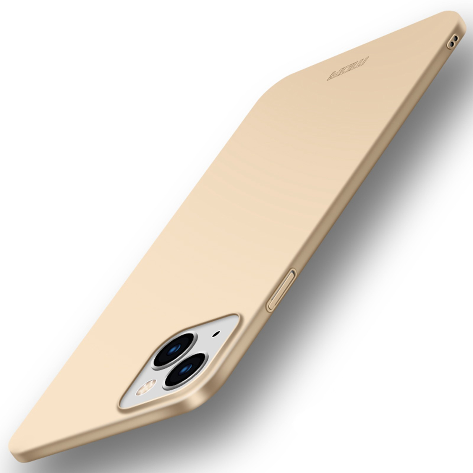 

MOFI JK PC ​​series-1-schild Für Iphone 15 Matte PC Phone Hülle Staubdes Handyabdeckung - Gold, iPhone 15