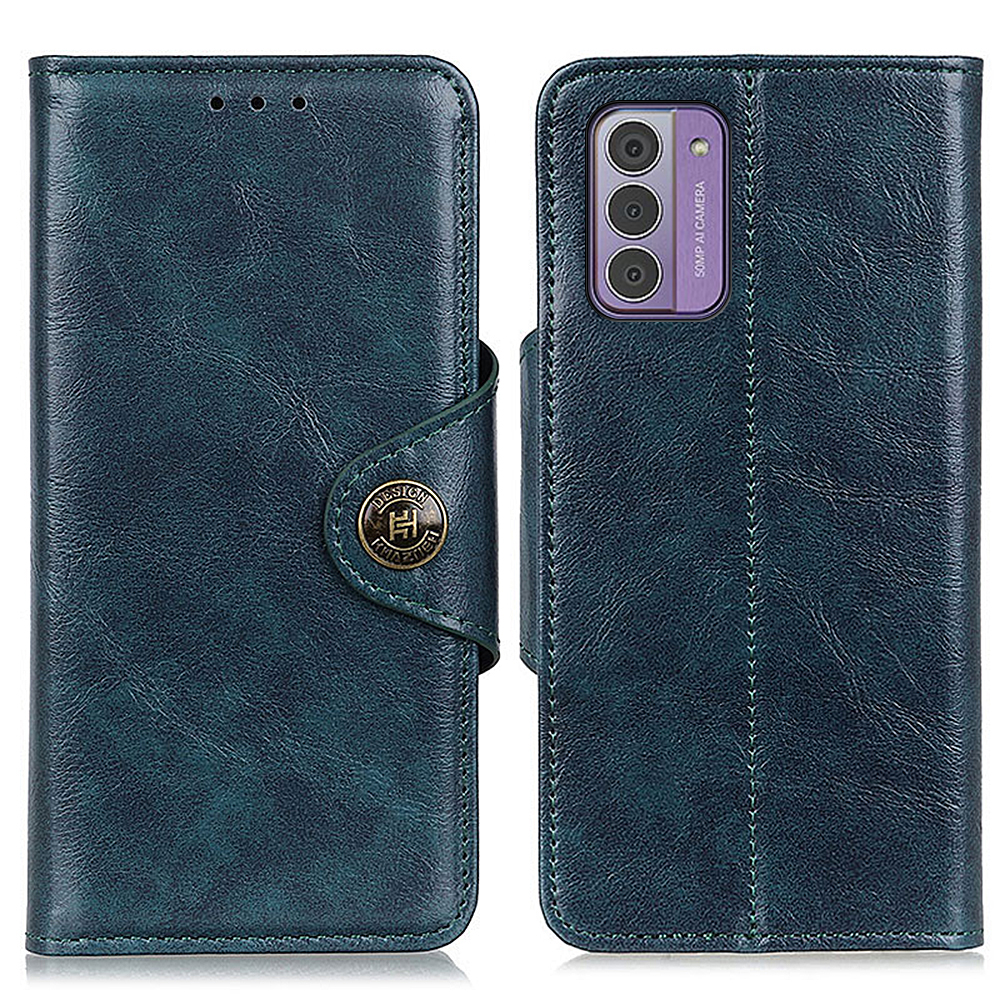 

Khazhen Für Nokia G42 Wallet Stand Schutzschale Anti-kratzer-telefonhülle PU Leder Telefonabdeckung - Blau, Nokia G42