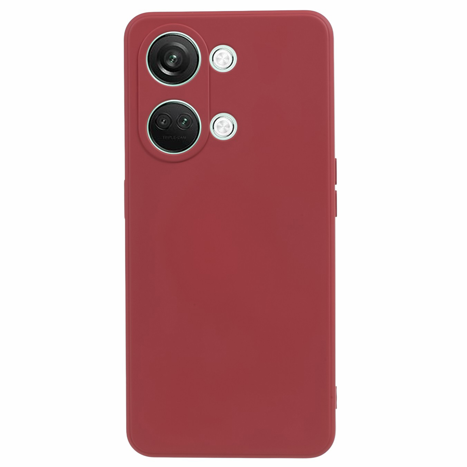 

Weiches TPU -schockdosenkoffer Für OnePlus Nord 3 5g / Ace 2v, Anti-kratzer-faserfaserfabrik - Hawthornrot, OnePlus Nord 3 5G