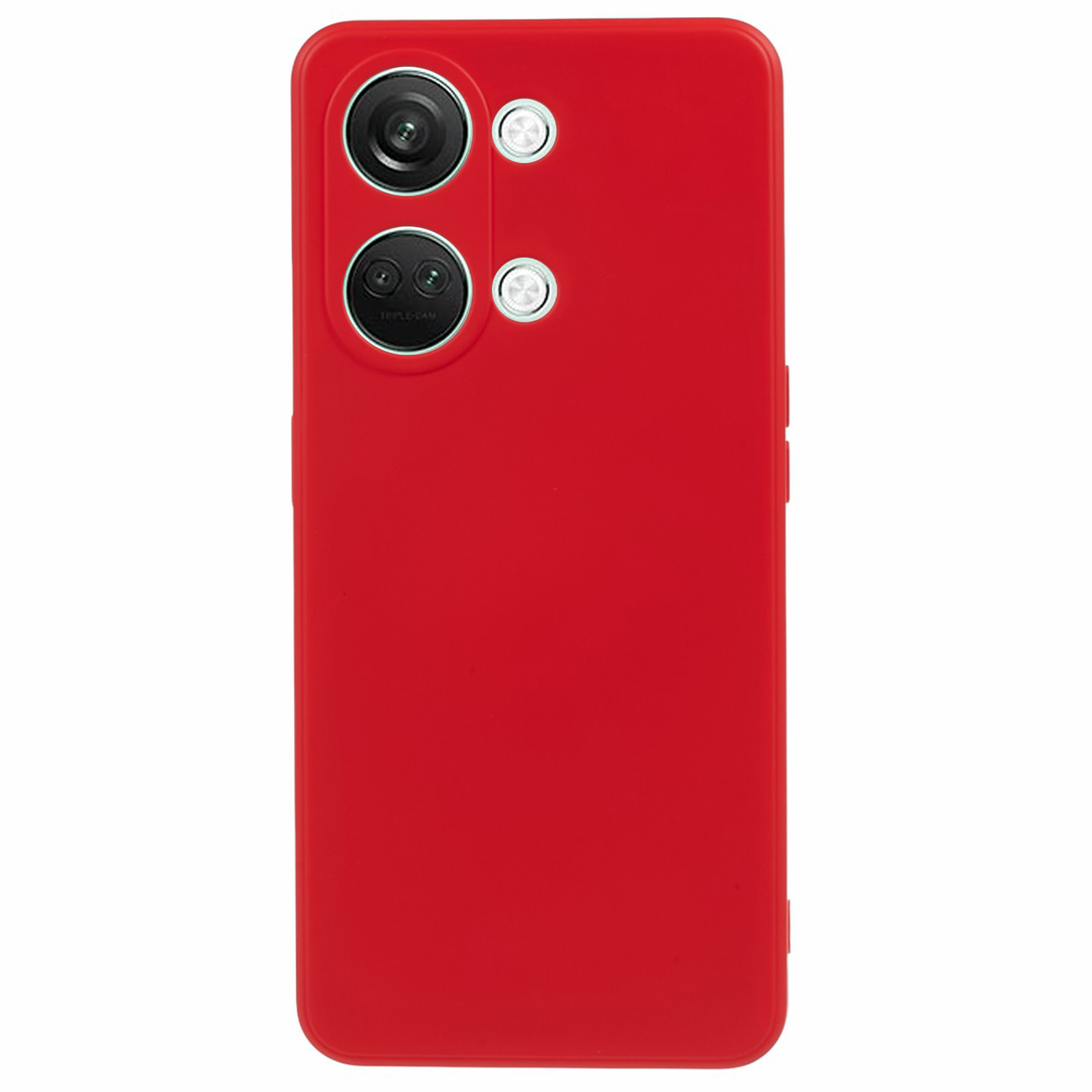 

Weiches TPU -schockdosenkoffer Für OnePlus Nord 3 5g / Ace 2v, Anti-kratzer-faserfaserfabrik - Rot, OnePlus Nord 3 5G
